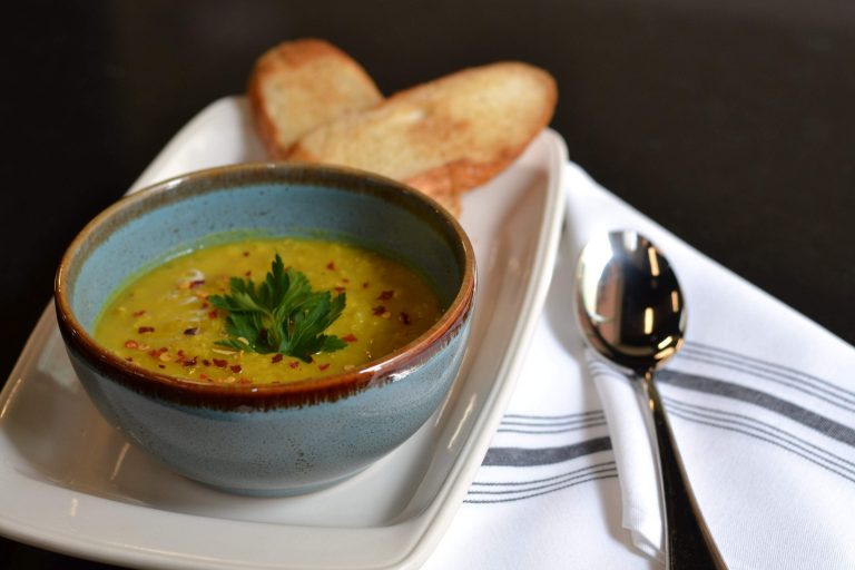 The union restaurant shorbat adas soup or also well known as red lentil soup